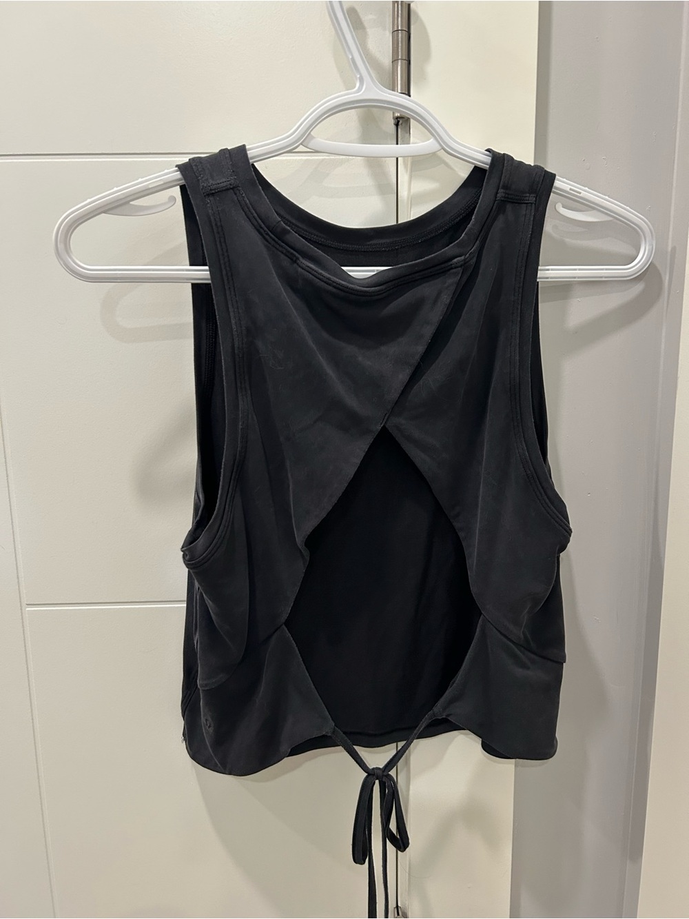 lululemon athletica Black Open-Back Tank with Tie